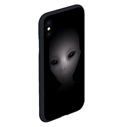Чехол iPhone XS Max матовый Взгляд пришельца, цвет: 3D-черный — фото 2