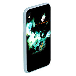 Чехол iPhone XS Max матовый Disintegration - The Cure, цвет: 3D-голубой — фото 2