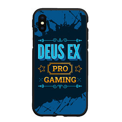 Чехол iPhone XS Max матовый Игра Deus Ex: pro gaming, цвет: 3D-черный