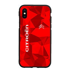 Чехол iPhone XS Max матовый Citroёn - logo, цвет: 3D-черный