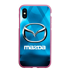 Чехол iPhone XS Max матовый Mazda - sport - абстракция, цвет: 3D-малиновый