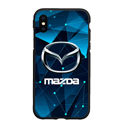 Чехол iPhone XS Max матовый Mazda - абстракция, цвет: 3D-черный