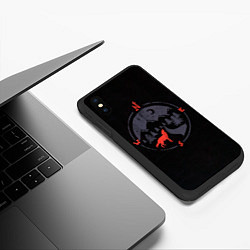 Чехол iPhone XS Max матовый Зов Севера, цвет: 3D-черный — фото 2