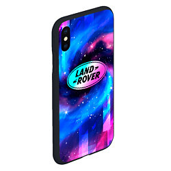 Чехол iPhone XS Max матовый Land Rover неоновый космос, цвет: 3D-черный — фото 2