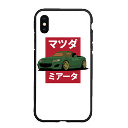 Чехол iPhone XS Max матовый Mazda MX-5 NC Japanese Style