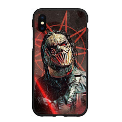 Чехол iPhone XS Max матовый Mick Thomson-Slipknot, цвет: 3D-черный