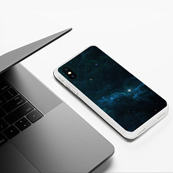 Чехол iPhone XS Max матовый Космическая туча, цвет: 3D-белый — фото 2