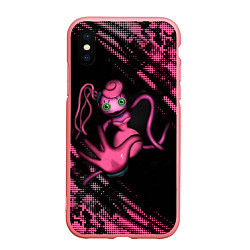 Чехол iPhone XS Max матовый Mommy long legs pink, цвет: 3D-баблгам