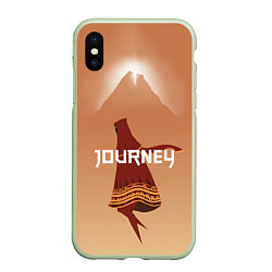 Чехол iPhone XS Max матовый Journey арт, цвет: 3D-салатовый