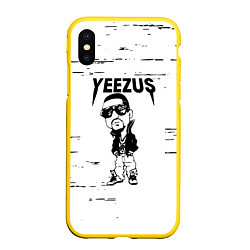 Чехол iPhone XS Max матовый Kanye west - yeezus, цвет: 3D-желтый