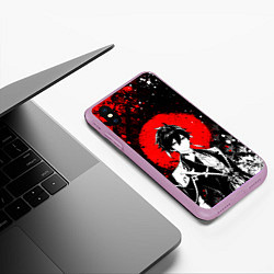 Чехол iPhone XS Max матовый Джун Ли - Мрачный геншин, цвет: 3D-сиреневый — фото 2