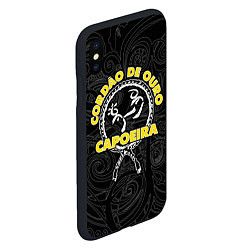Чехол iPhone XS Max матовый Cordao de ouro Capoeira, цвет: 3D-черный — фото 2
