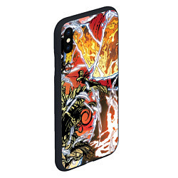 Чехол iPhone XS Max матовый Граффити - комикс, цвет: 3D-черный — фото 2