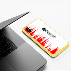 Чехол iPhone XS Max матовый Overlord - текстура, цвет: 3D-желтый — фото 2