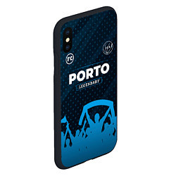 Чехол iPhone XS Max матовый Porto legendary форма фанатов, цвет: 3D-черный — фото 2