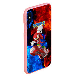 Чехол iPhone XS Max матовый Knuckles Echidna - Sonic - Video game, цвет: 3D-баблгам — фото 2