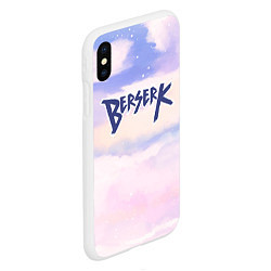 Чехол iPhone XS Max матовый Berserk sky clouds, цвет: 3D-белый — фото 2