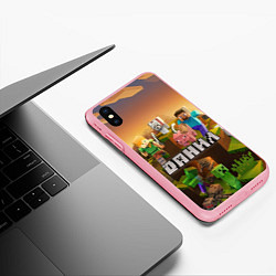 Чехол iPhone XS Max матовый Данил Minecraft, цвет: 3D-баблгам — фото 2