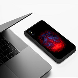 Чехол iPhone XS Max матовый Stranger Things - monster, цвет: 3D-черный — фото 2