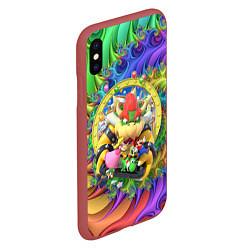 Чехол iPhone XS Max матовый Mario Party - Team of heroes, цвет: 3D-красный — фото 2