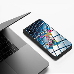 Чехол iPhone XS Max матовый Принцесса Персик гонщица - Mario Kart 8 Deluxe, цвет: 3D-черный — фото 2