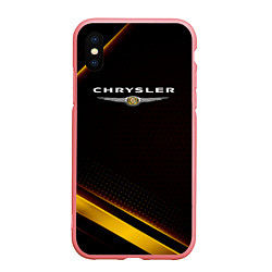 Чехол iPhone XS Max матовый Chrysler Абстракция, цвет: 3D-баблгам