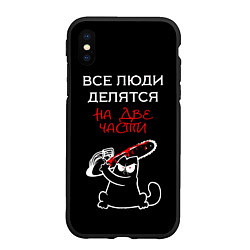 Чехол iPhone XS Max матовый Вредный кот