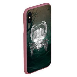 Чехол iPhone XS Max матовый Happy Halloween - Crab, цвет: 3D-малиновый — фото 2