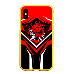 Чехол iPhone XS Max матовый Киберпанк - Демон Они - Sportwear