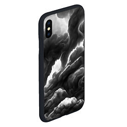 Чехол iPhone XS Max матовый Очень темные тучи, цвет: 3D-черный — фото 2