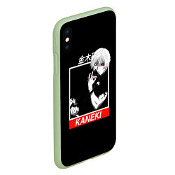 Чехол iPhone XS Max матовый Tokyo Ghoul - Kaneki Ken, цвет: 3D-салатовый — фото 2