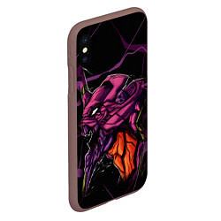 Чехол iPhone XS Max матовый Ева-01, цвет: 3D-коричневый — фото 2