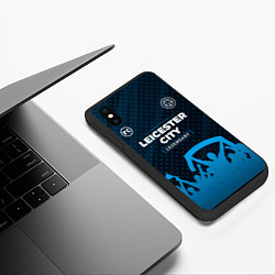 Чехол iPhone XS Max матовый Leicester City legendary форма фанатов, цвет: 3D-черный — фото 2