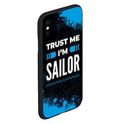 Чехол iPhone XS Max матовый Trust me Im sailor dark, цвет: 3D-черный — фото 2