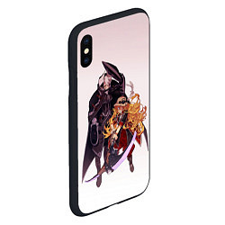 Чехол iPhone XS Max матовый Одзэн и Рико, цвет: 3D-черный — фото 2