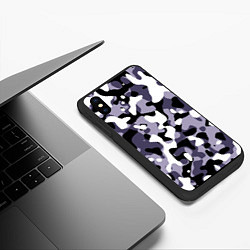 Чехол iPhone XS Max матовый Камуфляж Common City, цвет: 3D-черный — фото 2