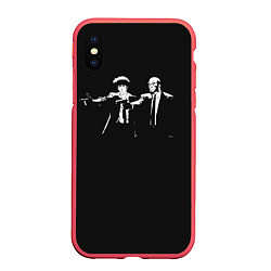 Чехол iPhone XS Max матовый Cowboy bebop, цвет: 3D-красный