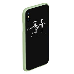 Чехол iPhone XS Max матовый Cowboy bebop, цвет: 3D-салатовый — фото 2