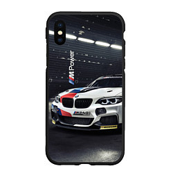 Чехол iPhone XS Max матовый BMW M 240 i racing - Motorsport, цвет: 3D-черный