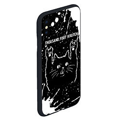 Чехол iPhone XS Max матовый Группа Thousand Foot Krutch и рок кот, цвет: 3D-черный — фото 2