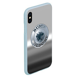 Чехол iPhone XS Max матовый Buick Wildcat - emblem, цвет: 3D-голубой — фото 2