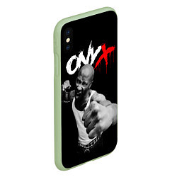 Чехол iPhone XS Max матовый Onyx - Fredro Starr, цвет: 3D-салатовый — фото 2