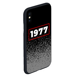 Чехол iPhone XS Max матовый 1977 - в красной рамке на темном, цвет: 3D-черный — фото 2