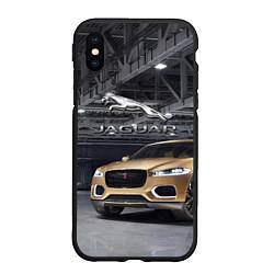 Чехол iPhone XS Max матовый Jaguar - зачётное точило!, цвет: 3D-черный