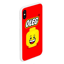 Чехол iPhone XS Max матовый Олег Lego, цвет: 3D-белый — фото 2