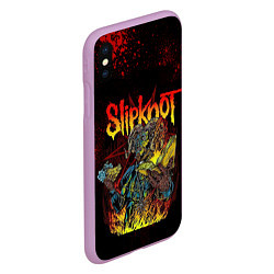 Чехол iPhone XS Max матовый Slipknot Monster, цвет: 3D-сиреневый — фото 2