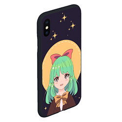 Чехол iPhone XS Max матовый Девочка аниме - Anime girl, цвет: 3D-черный — фото 2