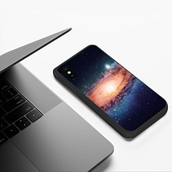 Чехол iPhone XS Max матовый Недосягаемый космос, цвет: 3D-черный — фото 2