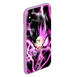 Чехол iPhone XS Max матовый Драгон Бол Гоку Блек Dragon Ball, цвет: 3D-сиреневый — фото 2