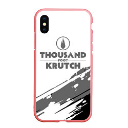 Чехол iPhone XS Max матовый Thousand Foot Krutch логотип, цвет: 3D-баблгам